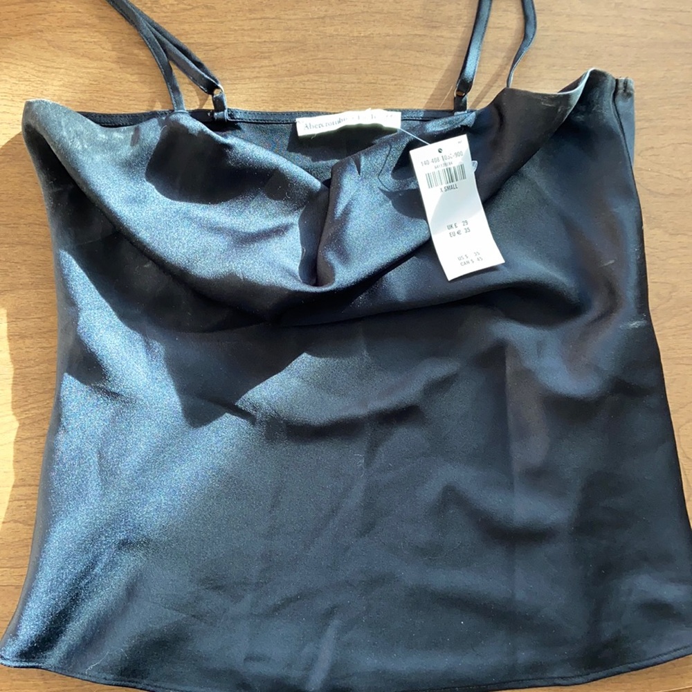 Abercrombie silk cowl neck tank